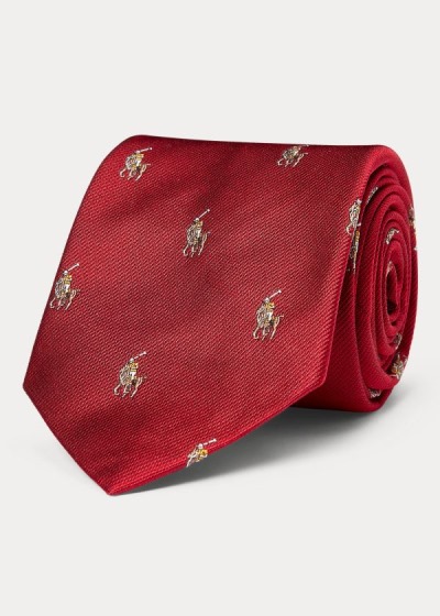 Men's Polo Ralph Lauren Polo Player Silk Narrow Ties | 957146PUG